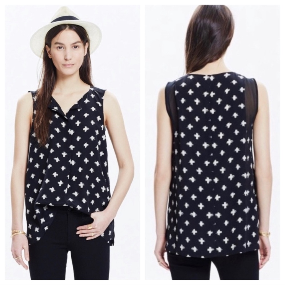NWT Madewell Silk Composition Tank Top